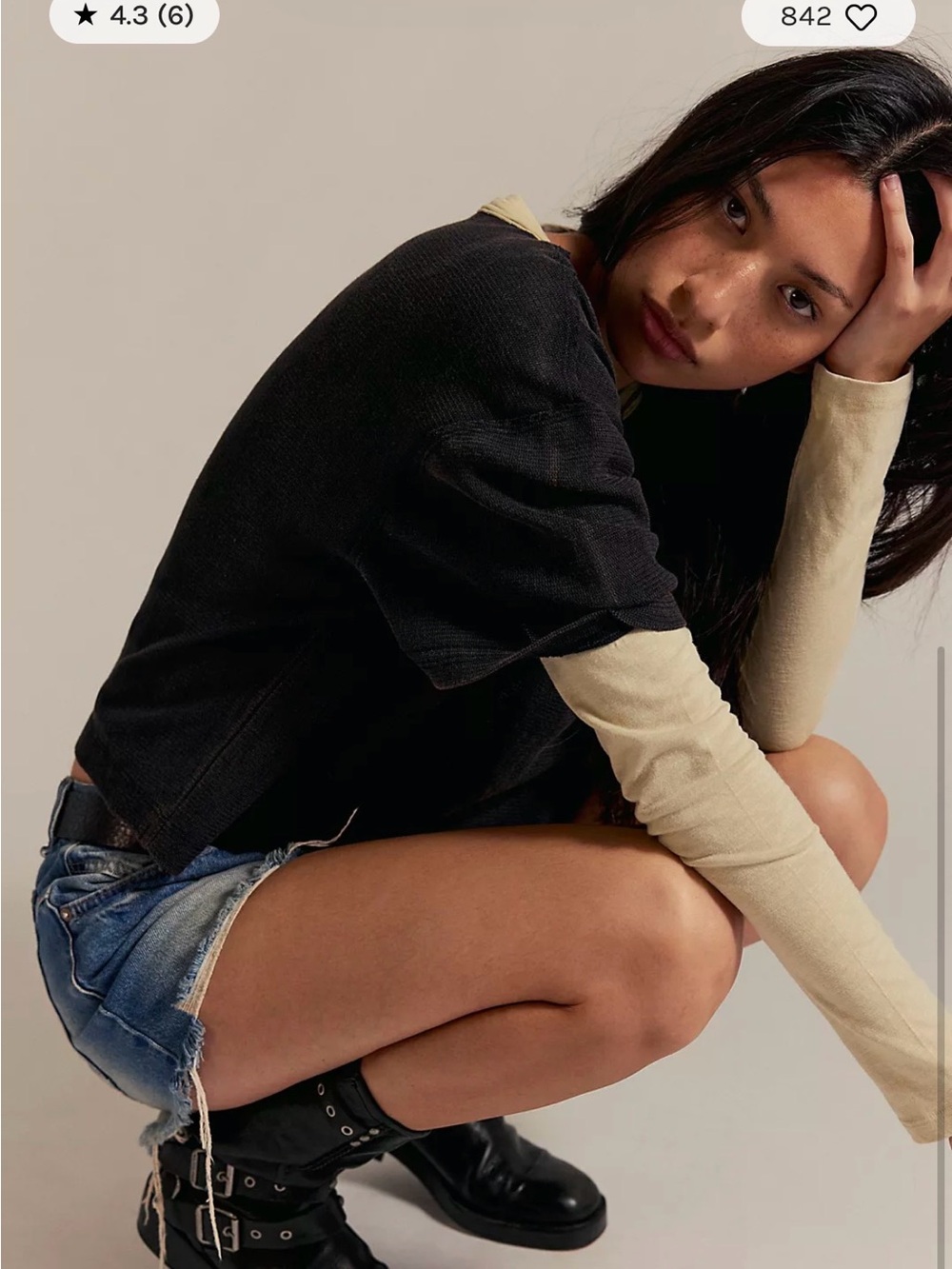 Free People We The Free On My Way Twofer. NWT. Tidal foam combo